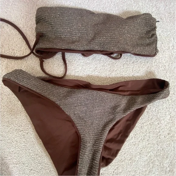 BECCA Metallic Swim Suit Set - Picture 5 of 5